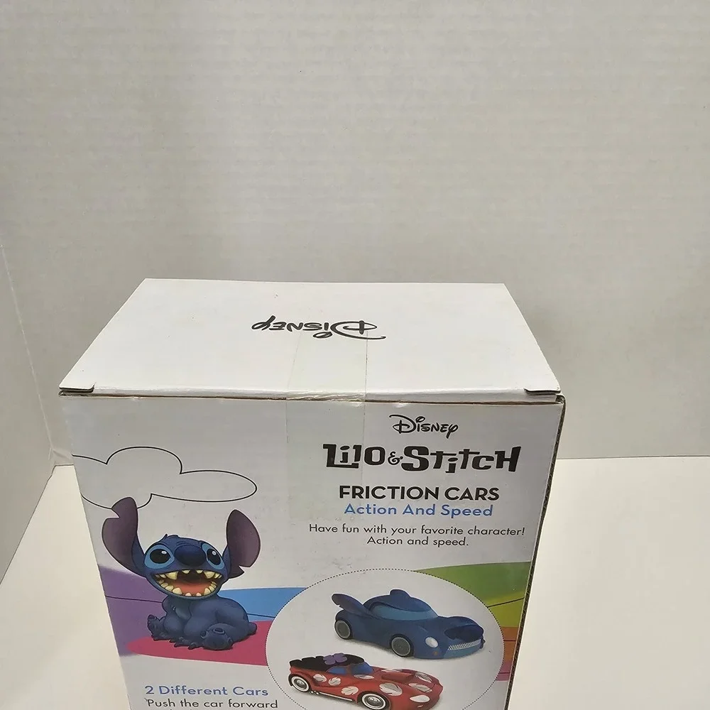Disney Lilo and‎ Stitch Friction Cars - Set Of Two Cars with Action & Speed NEW